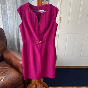 Shelby & Palmer Magenta Mini Dress with Belt